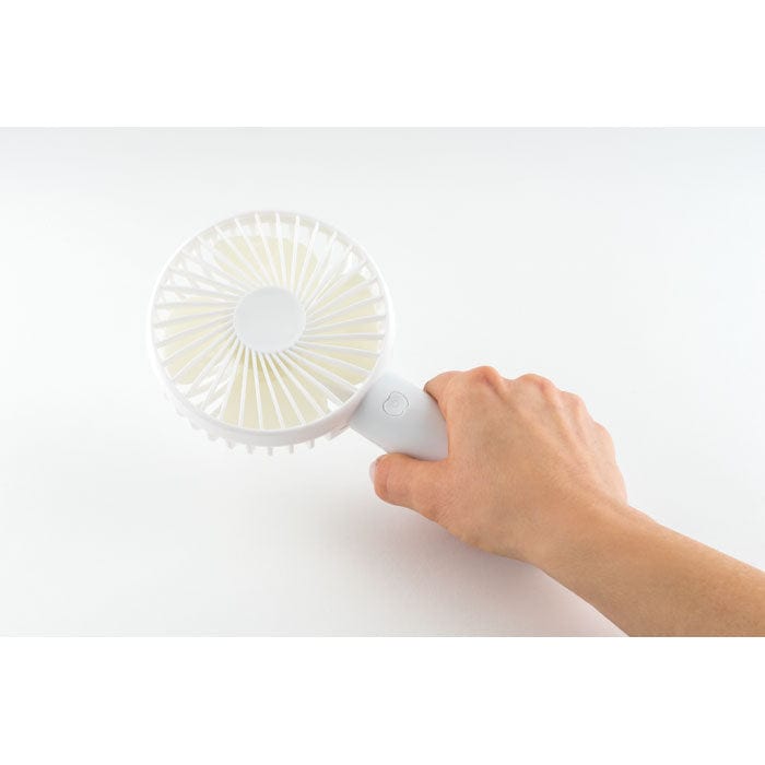 Ventilatore da scrivania bianco - personalizzabile con logo