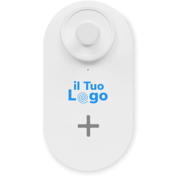 Ventilatore da tavolo con luce bianco - personalizzabile con logo