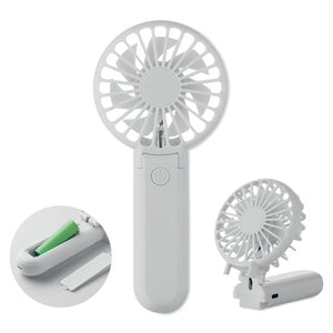 Ventilatore portatile Bianco - personalizzabile con logo