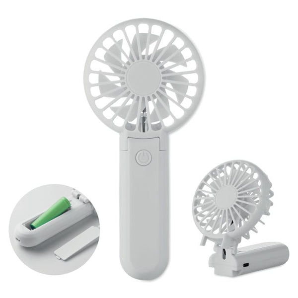 Ventilatore portatile Bianco - personalizzabile con logo
