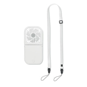 Ventilatore portatile Bianco - personalizzabile con logo