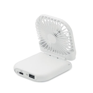 Ventilatore portatile Bianco - personalizzabile con logo