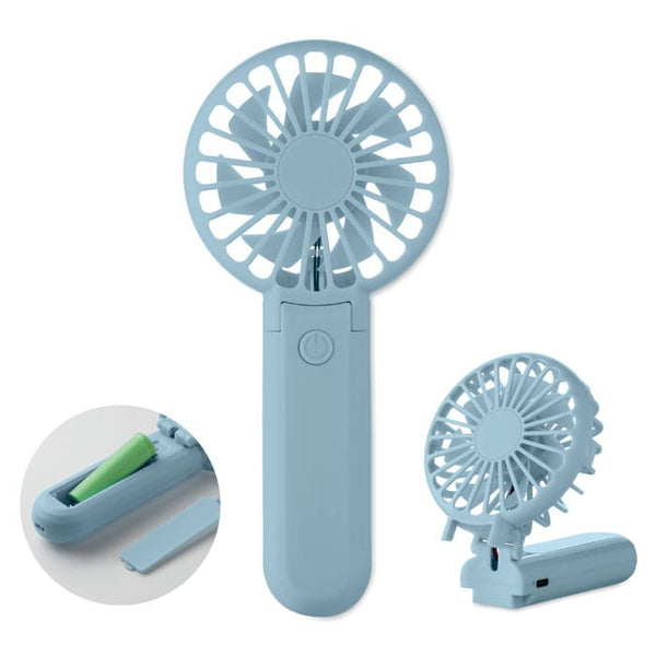 Ventilatore portatile blu - personalizzabile con logo