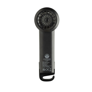Ventilatore portatile ricarcabile Twist in rPlastica RCS - personalizzabile con logo