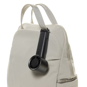 Ventilatore portatile ricarcabile Twist in rPlastica RCS - personalizzabile con logo