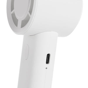 Ventilatore portatile ricarcabile Twist in rPlastica RCS - personalizzabile con logo