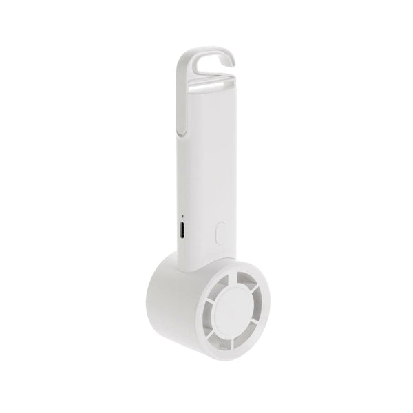 Ventilatore portatile ricarcabile Twist in rPlastica RCS - personalizzabile con logo