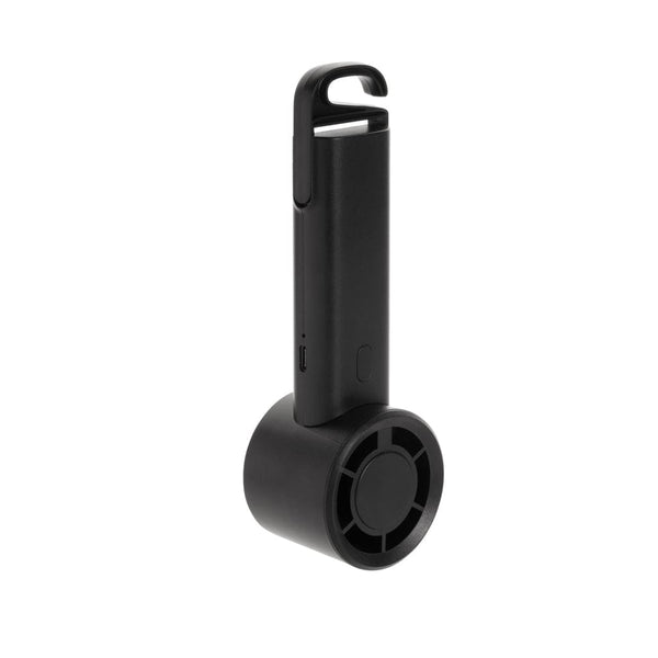 Ventilatore portatile ricarcabile Twist in rPlastica RCS - personalizzabile con logo