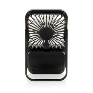 Ventilatore ricaricabile da tavolo Aervina uin rPlastica RCS - personalizzabile con logo