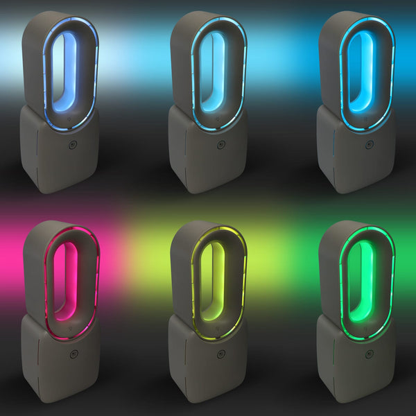 Ventilatore senza pale inSideOut Brislux con luce LED - personalizzabile con logo