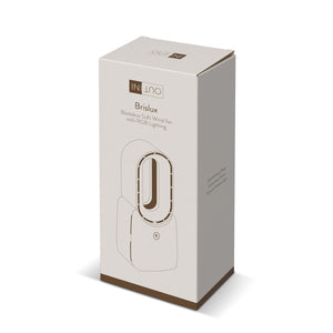 Ventilatore senza pale inSideOut Brislux con luce LED - personalizzabile con logo