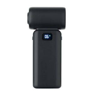 Ventilatore turbo portatile nero Nero - personalizzabile con logo