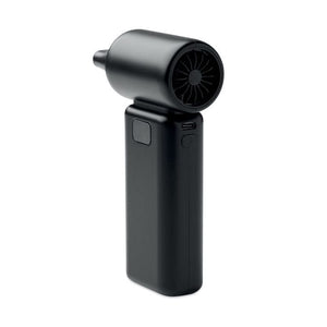 Ventilatore turbo portatile nero Nero - personalizzabile con logo