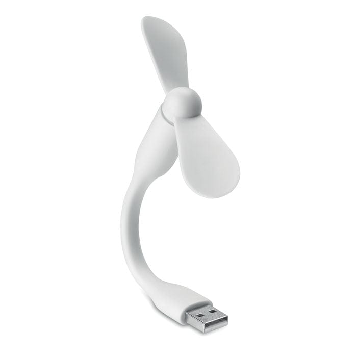 Ventilatore USB portatile bianco - personalizzabile con logo