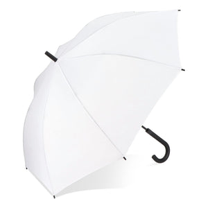 Verdure 190T Pongee 23" Ombrello a gancio antivento Apertura automatica Bianco - personalizzabile con logo