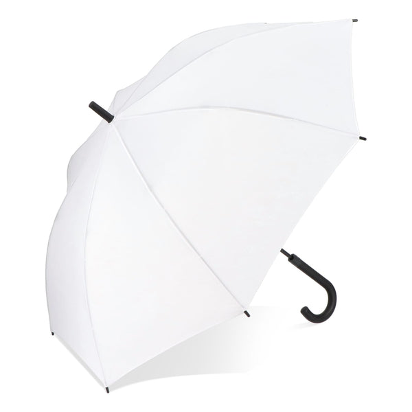 Verdure 190T Pongee 23" Ombrello a gancio antivento Apertura automatica Bianco - personalizzabile con logo