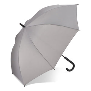 Verdure 190T Pongee 23" Ombrello a gancio antivento Apertura automatica Grigio - personalizzabile con logo