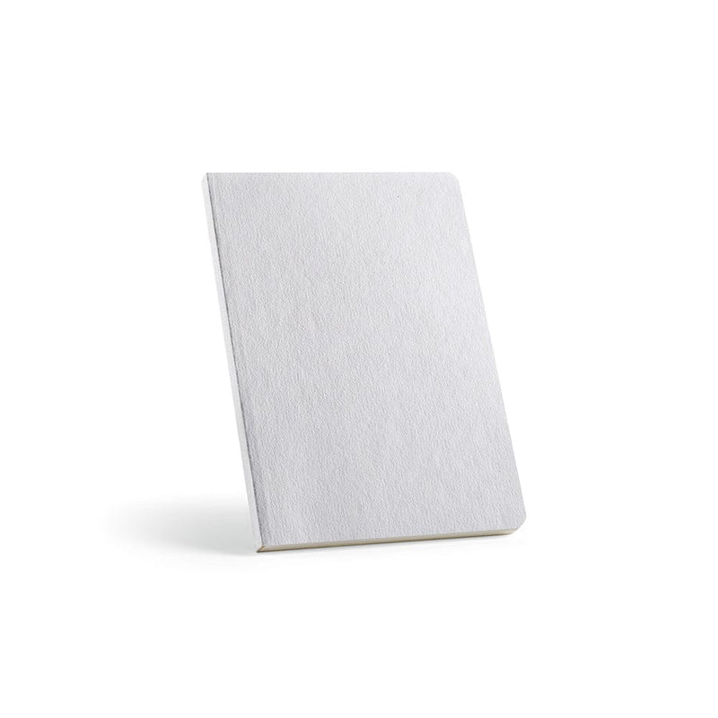 Verne Notebook Bianco pastello - personalizzabile con logo