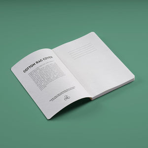 Verne Notebook - Cotone Bianco pastello - personalizzabile con logo