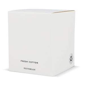 Victorian Candela di Cotone Fresco - bianco Bianco - personalizzabile con logo