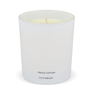 Victorian Candela di Cotone Fresco - bianco Bianco - personalizzabile con logo