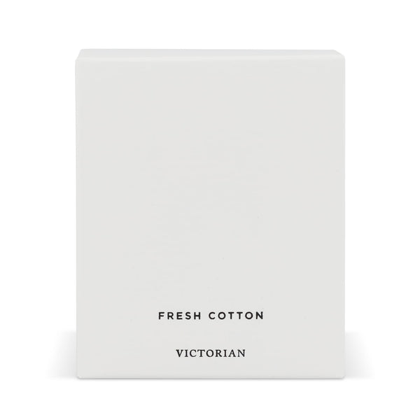 Victorian Candela di Cotone Fresco - bianco Bianco - personalizzabile con logo