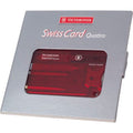 Victorinox, SwissCard Quattro con 12 funzioni rosso - personalizzabile con logo