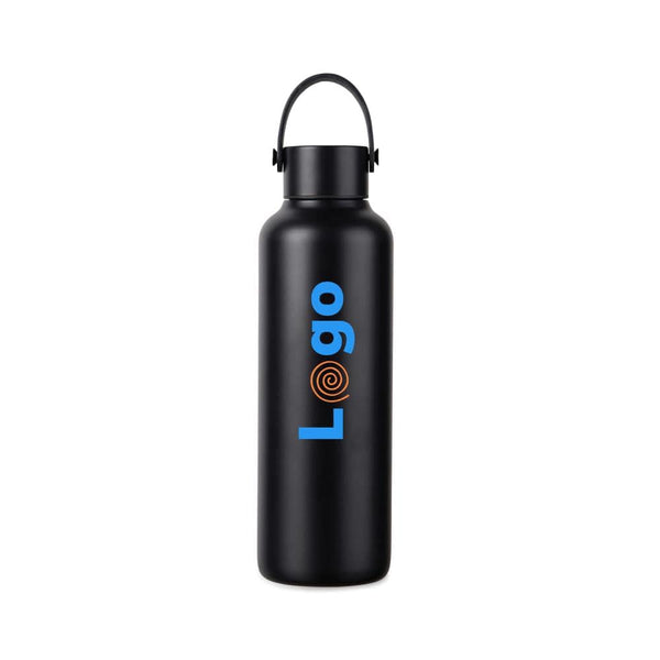 VINGA Bottiglia termica Baltimore in rAcciaio 600ml nero - personalizzabile con logo