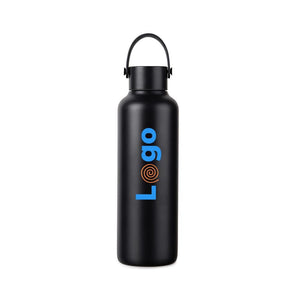 VINGA Bottiglia termica Baltimore in rAcciaio 600ml nero - personalizzabile con logo
