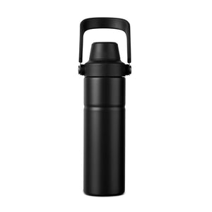 VINGA Bottiglia termica Baltimore trek in SS riciclato 600ml nero - personalizzabile con logo