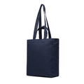 VINGA Hilo AWARE™ borsa con zip in tela riciclata blu navy - personalizzabile con logo