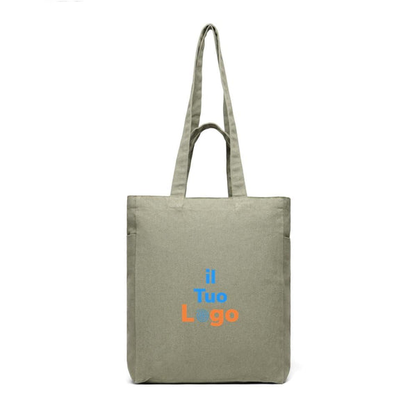 VINGA Hilo AWARE™ borsa con zip in tela riciclata - personalizzabile con logo