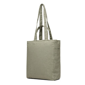 VINGA Hilo AWARE™ borsa con zip in tela riciclata verde - personalizzabile con logo