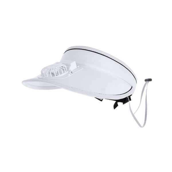Visiera Ventilatore Akanyi bianco - personalizzabile con logo