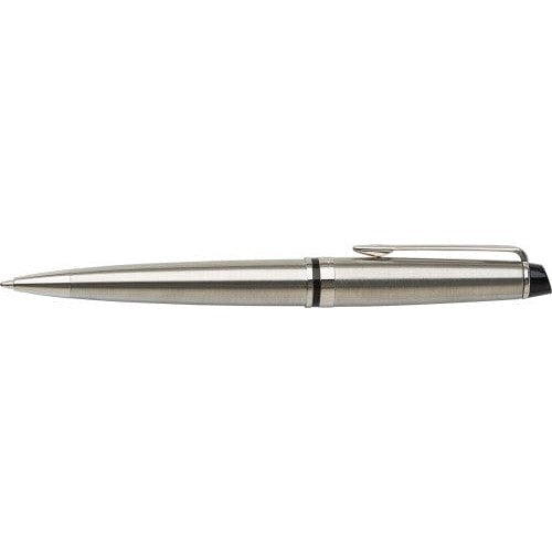 Waterman, penna a sfera Expert in acciaio inox color argento - personalizzabile con logo