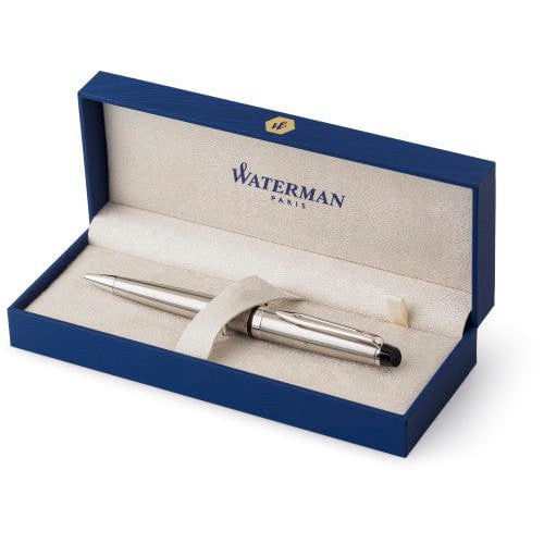 Waterman, penna a sfera Expert in acciaio inox - personalizzabile con logo