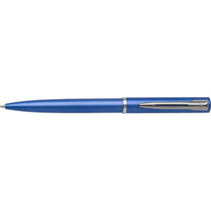 Waterman, penna a sfera Graduate in ottone e cromo blu - personalizzabile con logo