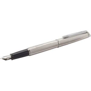 Waterman, penna stilografica Hemisphere in acciaio inox color argento - personalizzabile con logo