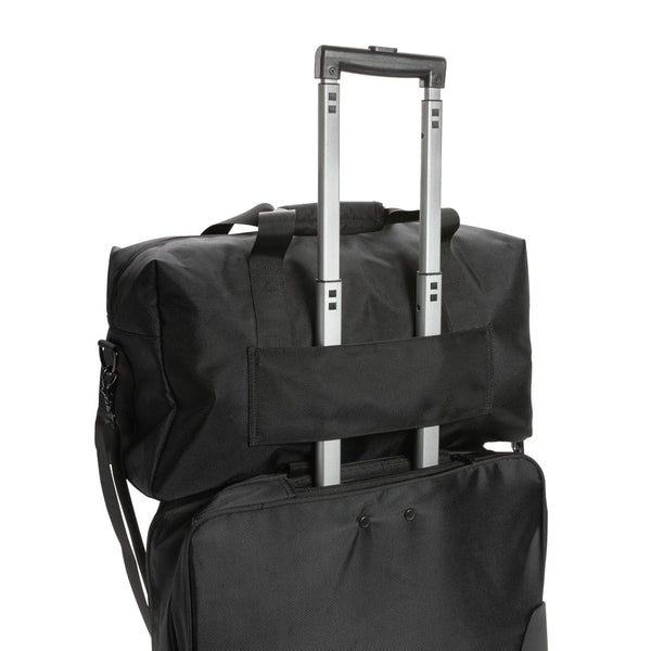 Weekend bag RPET Swiss peak AWARE™ Voyager nero - personalizzabile con logo