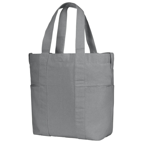 Wellness Shopper Bag Organic grigio - personalizzabile con logo