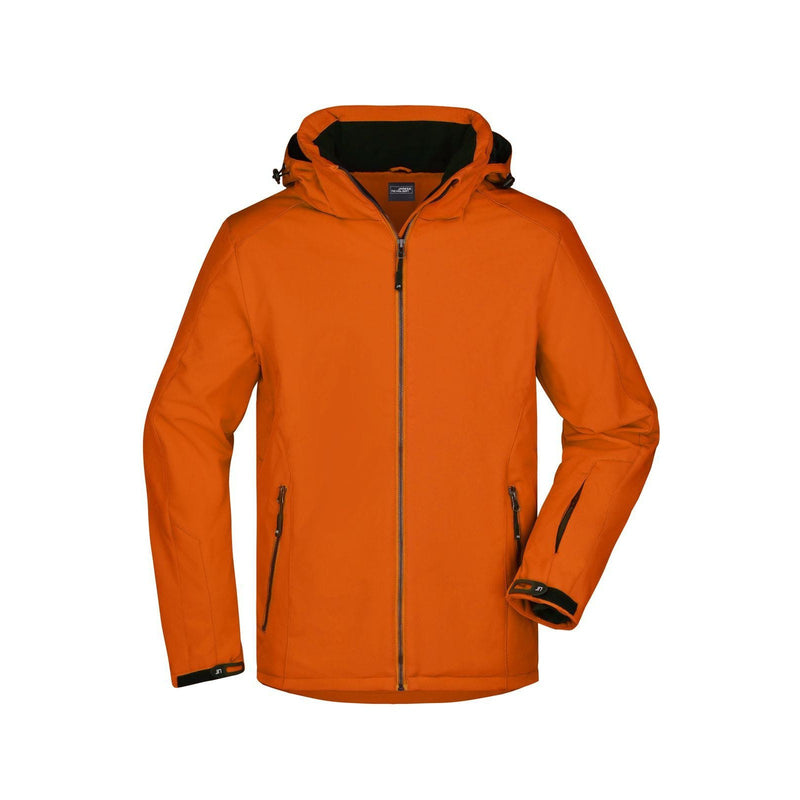 Wintersport Jacket Man arancione / S - personalizzabile con logo