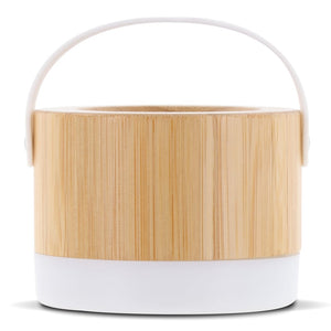 Wireless speaker bamboo 3W beige - personalizzabile con logo