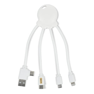Xoopar Eco Octopus Cavo di ricarica Ocean Bound Plastic - personalizzabile con logo