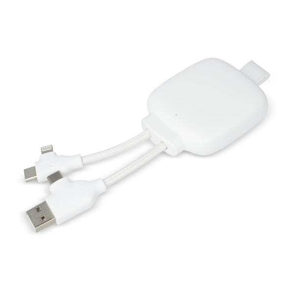 Xoopar Gamma 3 Powerbank 3000mAh rABS Bianco - personalizzabile con logo