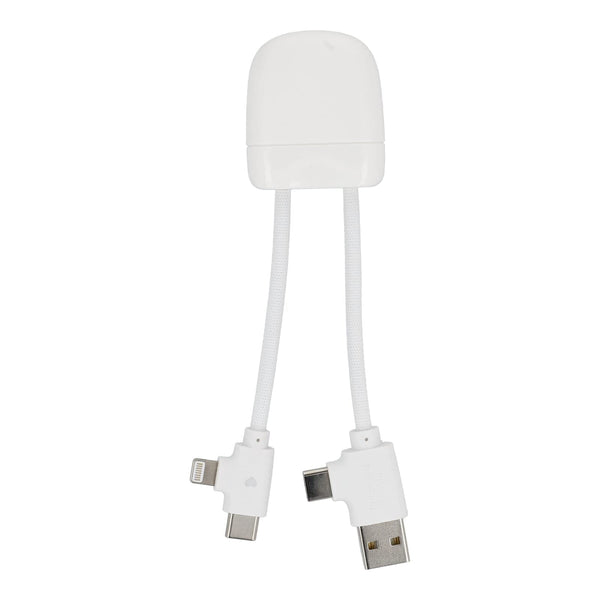 Xoopar ICE-B Cavo di ricarica multipla Bianco - personalizzabile con logo