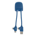 Xoopar ICE-B Cavo di ricarica multipla Blu - personalizzabile con logo