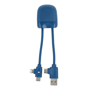 Xoopar ICE-B Cavo di ricarica multipla Blu - personalizzabile con logo