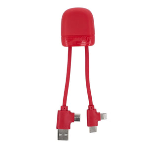 Xoopar ICE-B Cavo di ricarica multipla - personalizzabile con logo