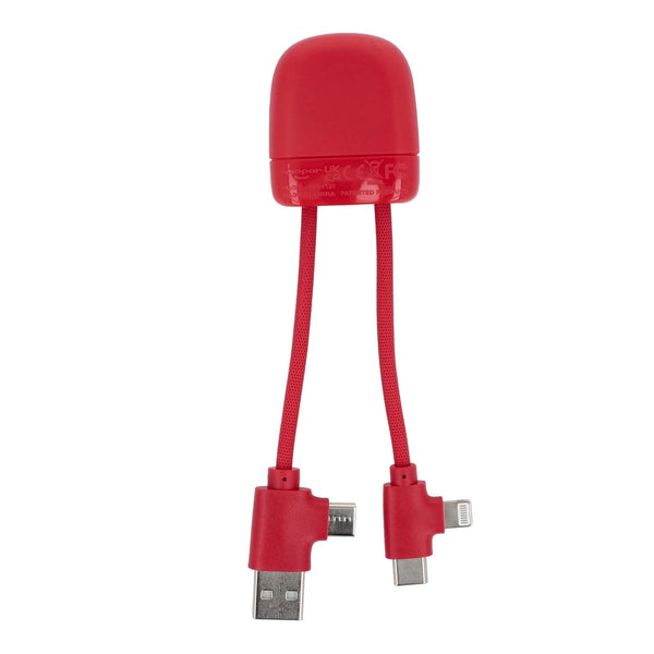 Xoopar ICE-B Cavo di ricarica multipla - personalizzabile con logo