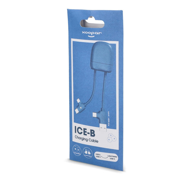 Xoopar ICE-B Cavo di ricarica multipla - personalizzabile con logo